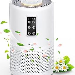 Vewior Premium Air Purifiers for Home/Office Covers 1400ft², VEWIOR H13 True HEPA Air Purifier for Bedroom with Night Light, 9600 Hrs Filter Life, Remove 99.99% Allergen, Monitor Air Quality-White-picture-17