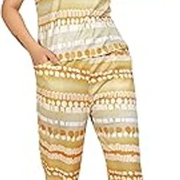 Women's Printed Polyester Lycra Tracksuit Set | Lightweight Stretchable Tracksuit Suit, Lounge Wear, and Gym Outfit with Side Pockets and Drawstring Waist | Casual and Active Wear Tracksuit-image-75