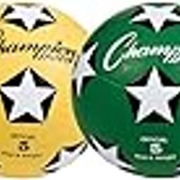 Champion Sports Rubber Cover Soccer Ball Set-14