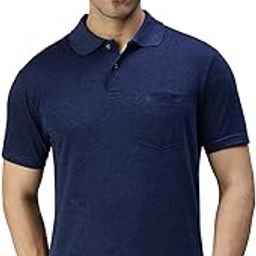 Men's Half Sleeves Polo Collar T-Shirt with Pocket | Polo Tshirt for Mens-image-1