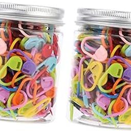 KALLORY Locking Stitch Marker Clips for Knitting Crocheting DIY Crafting Durable Weaving Tools for Marking Patterns and Stitches Easy Identification-image-19
