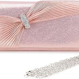 Women's Framed Foldover Clutch | Detachable Chain Sling Strap | Ladies Purse Wallet-image-79