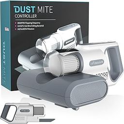 INAAM Dust Mite Cordless Vacuum Bed Sofa Cleaner UV Light Sterilisation HEPA Filtration KPA Power Suction Ideal for Bed Sofa Pillow & Other Fabrics Kills Bacteria (White)-28