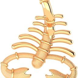 p.c. chandra jewellers 22KT (916) Gold “Scorpio Claw” Horoscope Pendant (Without Chain) for Women & Girls | 0.7g Gold | Intricate Scorpion Design | Zodiac Jewellery Gift-picture-26