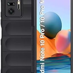 TheGiftKart Liquid Silicon Back Cover Case for Mi Redmi Note 10 Pro/Pro Max | Shockproof Military Grade Protection | Micro-Fibre Cloth On Inner Side | Built-in Anti-Slip Grip Back Case (TPU, Black)-picture-31