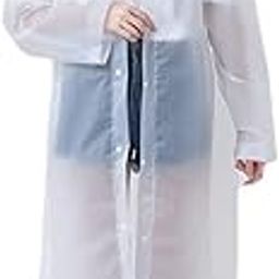 Girl's & Women's Solid Waterproof Hooded Long Ponchu Raincoat with Carry bag-image-6