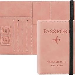 Passport Holder Cover Travel Wallet Organizer, Passport Case with PU Leather Travel Document Holder for Men & Women Travel Accessories-image-20