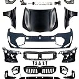 Car Craft Compatible With Bmw 3 Series F30 2012-2018 To G20 Lci M Sports Mt Mtech Upgrade Facelift Conversion Hood Fender Bodykit Bumper Headlight Helogen CC-6332-image-6