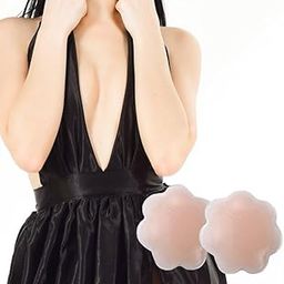 Invisible Nipple Pasties for Women | Strapless Silicone Adhesive Nipple Cover for Girls and Women 1 Pair-image-47