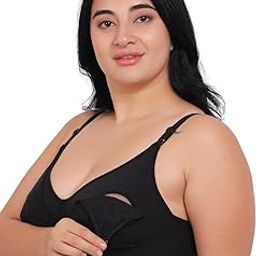 Women's Seamed, Non Paded, Non-Wired, Nursing Bra-image-15