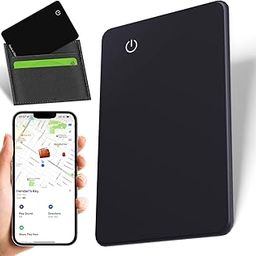 Skywin Wallet Tracker Card (Black) - Thin Wallet Locator Tracker Card for iOS Tracker Wallet Finder for Men and Women - Item Finders Find Keys, Phone, Wallet, Locate Anything-17