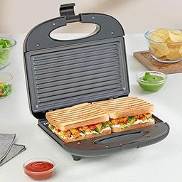 Borosil Klassy Grill 800 Watt Sandwich Maker, 2 Slice Automatic Grill Sandwich Maker,Non-stick Grill plates opens 105°, BPA & PTFE Free, 2 Years Warranty-31