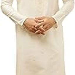 Men's Floral Motif Jacquard Zari Embossed Kurta Set (2pcs)-image-42