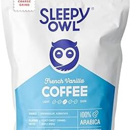 Sleepy Owl French Vanilla Ground Coffee for French Press | Medium Roast | 100% Arabica | Coarse Grind Coffee | Also Suitable for Cold Brewing | 250g | Directly Sourced From Chikmagalur-17