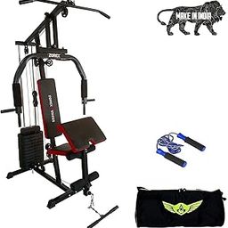 Zorex Home Gym Machine for Workout, Multiple Function Exercises with Removable Preacher curl Attachment (HGZ-1004 with Bag ,Rope)-19