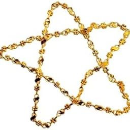 1 Gram Gold Plated Traditional Copper Chain for Women | Antique Temple Design Ball Mala | Long Chain Necklace | Lifetime Color Guarantee | Made in India | 56 Cm Long-image-36