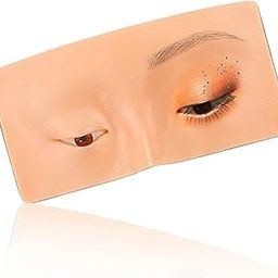 Makeup Practice Face Board, Silicone Makeup Face - Practice Skin Board,for Makeup PEye Makeup Practice for Beginner Makeup Artist The Perfect Makeup (SKIN, 1 - Pcs) Natural-37