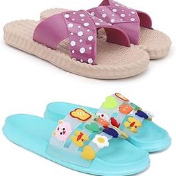 Combo Pack of 2 Slipper/Flip Flops/Slides/Clogs/Sandals for Women (Jute Vs MixVeg)-image-33