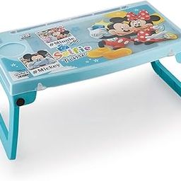 Ski Homeware Disney Micky & Minie Cartoon Printed Multifunctional Foldable Desk with Storage Compartment, Portable Study Desk for Kids (Sky Blue)-image-91
