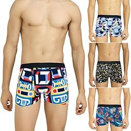 Printed Ice Silk Underwear for Men-image-25