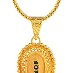 oval Shape Handmade Art Work One Gram Gold Plated Multi-Color Meena Work Jewelry for Men,Women & Girls(ACPC0195A)-1