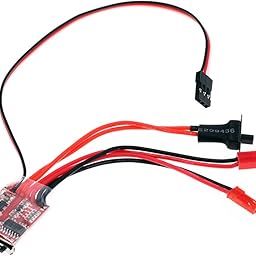 Ubersweet® RC ESC 20A Brush Motor Speed Controller with Switchable Brake for RC Car Boat Tank-14