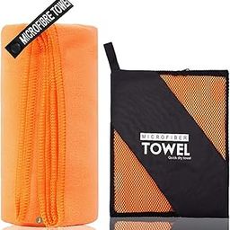 LAFILLETTE Quick Dry Lightweight Towel Suitable for Trip, Beach, Shower, Backpacking, Pool (Orange)-image-42