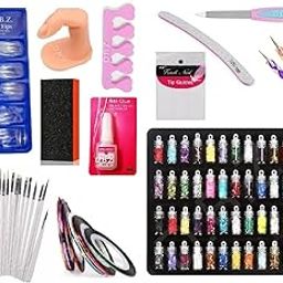 D.B.Z. Nail Art Tools All in one Complete Nail Art Kit for Home use , Learners & Professional.-image-77