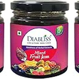 DiaBliss Mixed Fruit Jam 225g Low Glycemic Index(GI) Sugar Free Alternative (Pack of 3)-picture-24