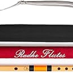 Radhe Flutes | PROFESSIONAL Bamboo Bansuri | D Sharp | Right Handed | Middle Octave | With Hard Cover | Velvet Cover & Paper Tube | Black & Orange | Hand Crafted by Tej Sharma-image-16