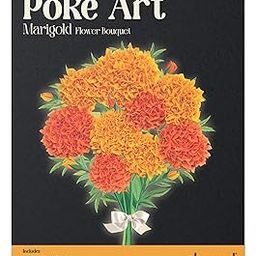 Unwynd Poke Art Marigold Flower Bouquet, Mess-Free Arts and Crafts for Adults, DIY Home Décor, Teen Craft Kits, Gifts for Women and Men-picture-11