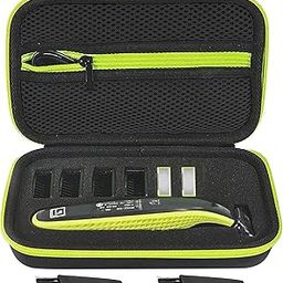 Trimmer Case Compatible with Philips Norelco OneBlade QP2520, QP2530, QP2570, QP2620, QP2630 Shaver - Hard EVA Travel Storage Bag with Cleaning Brush, Shaver Organizer for Accessories-picture-14