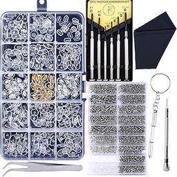 Diy Crafts 6030 Vision Care Eyeglass Repair Kit, 1500 Piece, Multicolor-0