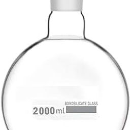 Witeg Borosilicate Glass Round Bottom 2000 ML with Inter Changeable Joint | Boiling Flask With 2000 ML | Pack of 1 |-image-93