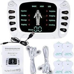 "Acupression Revitalize Your Body: Electronic Pulse Massager with TENS Therapy, Acupuncture, and Pain Relief – Slimming Solution for Men and Women with Electrode Pads and Slippers"-picture-26