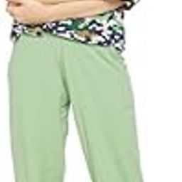Women's Cotton Camouflage Print Button Down Top & Chic Basic Pyjama In Multicolor-14