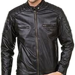 Men's Faux Leather Jacket-picture-46