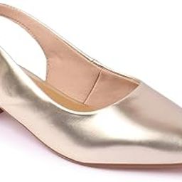 Women Comfortable Block Heel Pointed Toe Slingback Fashion Shoes for Daily use, Office use, Casual use-picture-19