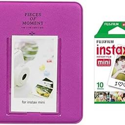 64 Pockets Photo Album for Fujifilm Instant Mini 12 11 9 8 40 Evo Liplay 7S Instant Camera/Mini Link with 10x1 film (Grape Purple)-26