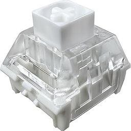 Kailh Box White Mechanical Keyboard Switch, 3-Pin 45gf Clicky for Gaming Typing Waterproof Switch (white,45pcs）-image-72