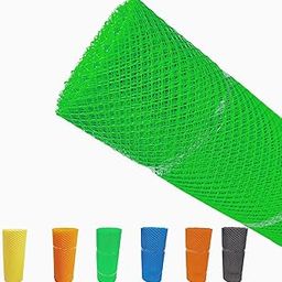 Jaliwala 4 Feet Height X 82 Feet Length UV Stabilized PVC Tree Guard Net_Fencing net_Fencing Mesh_Anti Bird Net_Green Color-16