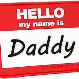 Hello My Name is Daddy PVC Hook and Loop Patch | Funny Tactical Patch for Diaper Bags and Daddy Gear-image-21