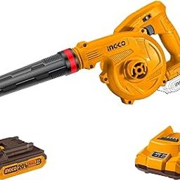 INGCO Cordless Blower, 2 Variable Speed, 2.7m³/min, with Battery & Charger, for Lawn Care, Car Cleaning, Dust Cleaning-image-4