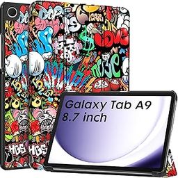 Robustrion Cover for Samsung Galaxy Tab A9 Cover Case 8.7 inch, Flip Stand Cover Case for Samsung Galaxy Tab A9 Tablet Cover [SM-X110/X115/X117] - Hippy-23