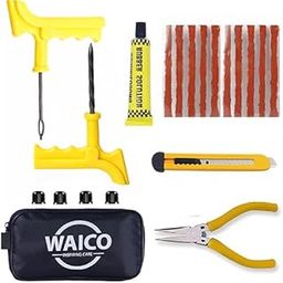 WAICO 6 in 1 Universal Tubeless Tyre Puncture Kit | with Tools, Plier, Knief, Puncture Strips, & Storage Bag | Emergency Flat Tire Repair Tool Set for Car, Bike, SUV, & Motorcycle.-image-68