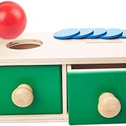 Infant Coin Box Preschool Learning Permanence Montessori for Gifts Kids 2 in 1-11