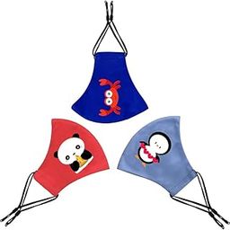 Kids Mask Reusable, Washable, Breathable & Comfortable Stylish Face Mask with Adjustable Earloops for Boys Girls (Panda 2-5 yrs)-image-110