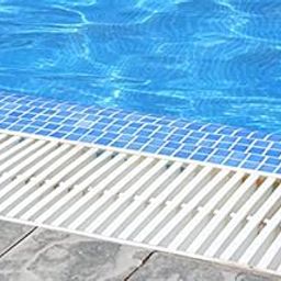 Swimming Pool Overflow Grating Tiles 8inches Single pin(10 Meters Each Package)-1