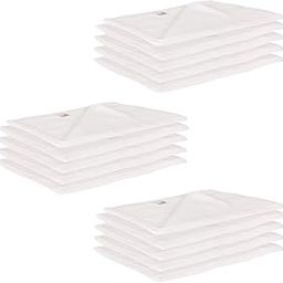 Lula Reusable White Muslin Square Napkins (45cm X45Cm) Pack of 15-image-50