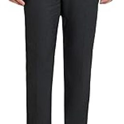 Men Slim Fit Checks Pattern Polyester Blend Pleatless Formal Trouser-picture-45